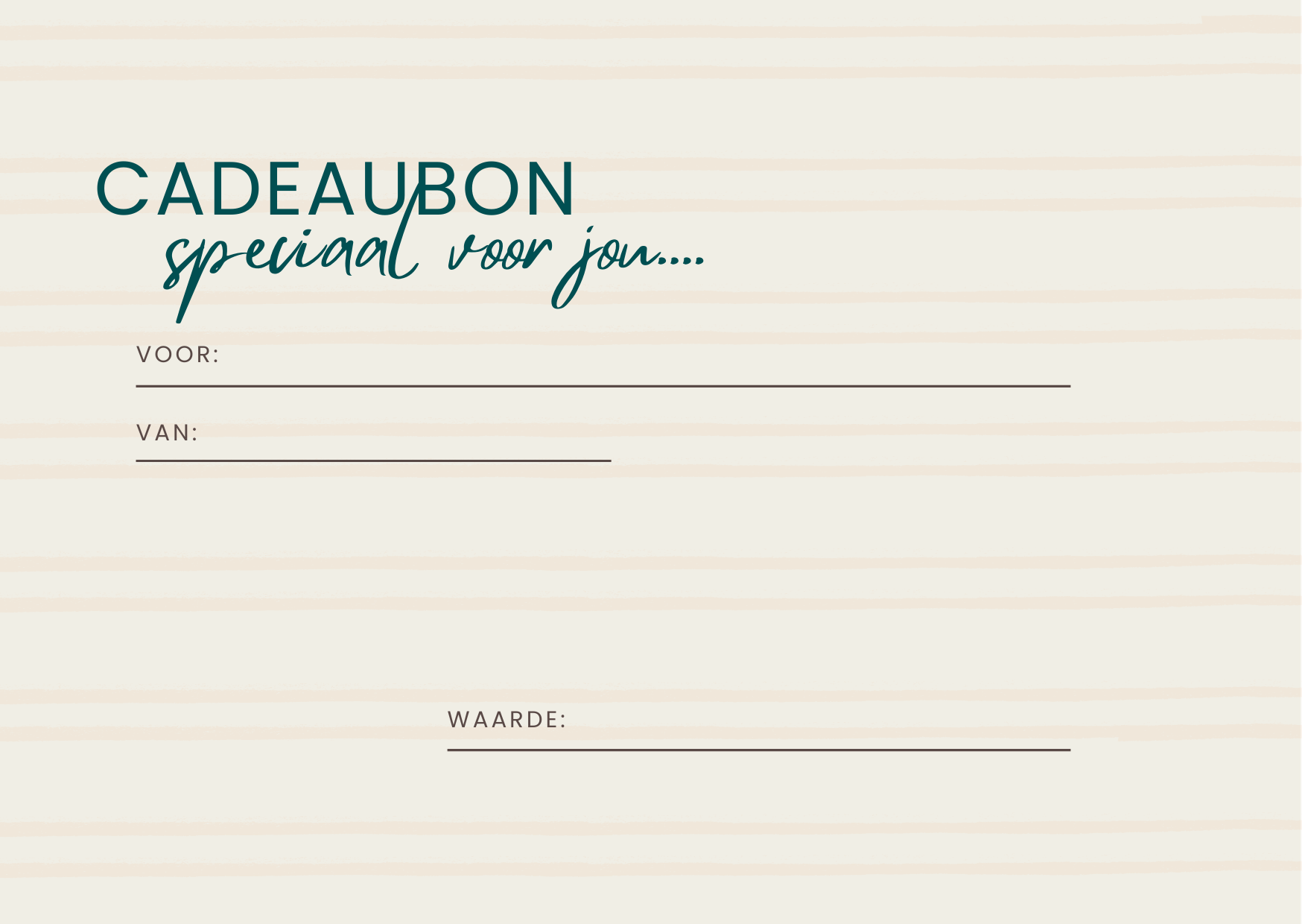 Hooba cadeaubon speciaal voor